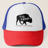 De Buffalo Silhouette Laad het Storm op Trucker Pet (Voorkant)