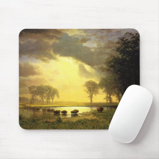 De Buffalo Trail, Albert Bierstadt Muismat (Met muis)