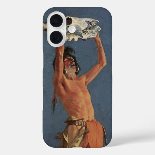 De buffel teruggooien door Frederic Remington Case-Mate iPhone Case (Achterkant)