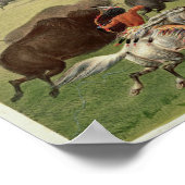 De buffeljacht, c.1832 poster (Hoek)