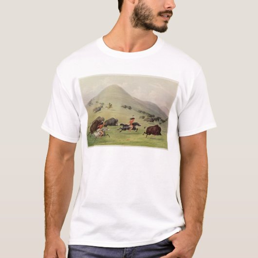 De buffeljacht, c.1832 t-shirt (Voorkant)