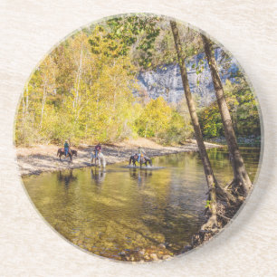 De buffelrivier overschrijden zandsteen onderzetter