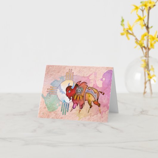 De Buffels Lege Notecard van de geest Kaart (Gele Bloem)