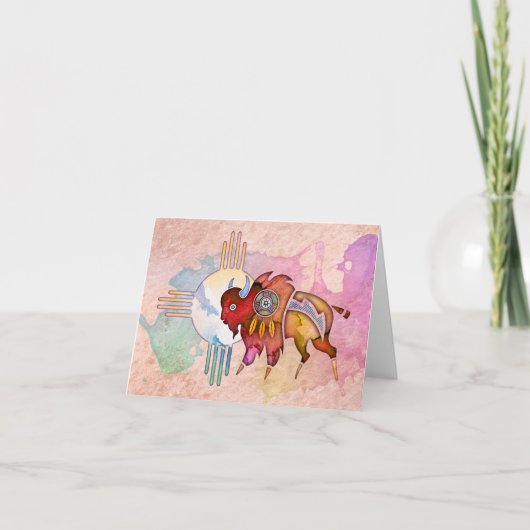 De Buffels Lege Notecard van de geest Kaart (Voorkant)