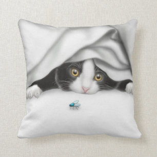 De Bug Hunter Kitten Pillow Kussen