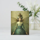 De Bug Lady Creepy Retro Briefkaart (Staand voorkant)