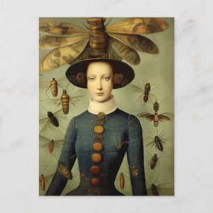 De Bug Lady Horror  Briefkaart