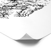 "De Bugbear" - Illustratie door Tracy Lesch Poster (Hoek)