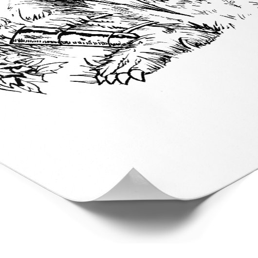 "De Bugbear" - Illustratie door Tracy Lesch Poster (Hoek)