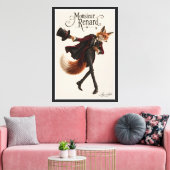 De Buigende Vos Canvas Afdruk (Insitu (Woonkamer))