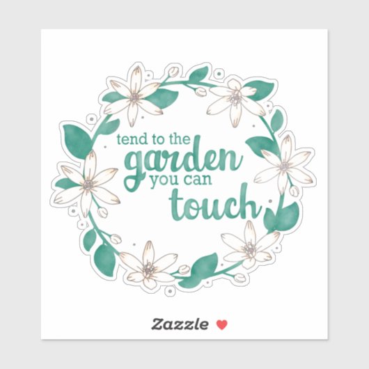 De buik van de waterverf kan de florale buisvormer sticker (Vel)