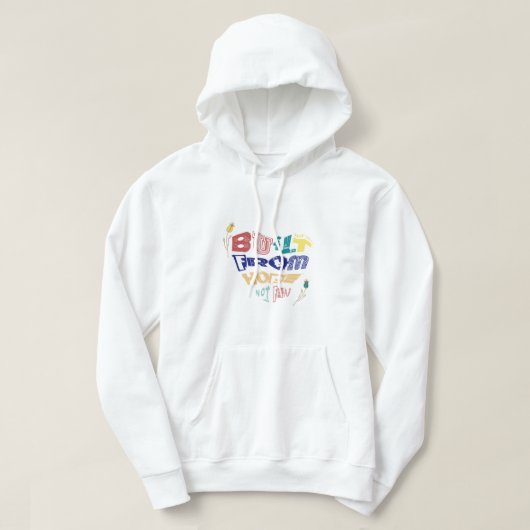 De "Built From Hope" Streetwear Hoodie (Design voorkant)