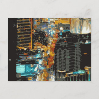 De buislichten van de Las Vegas Strip Briefkaart