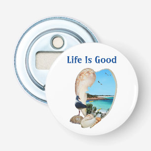 de buisscène in een buiswand van de dop; button flesopener