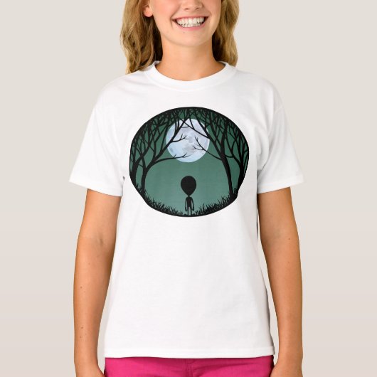 De buitenaardse T-shirt van het meisje van het Ali (Voorkant)
