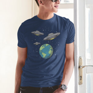 De buitenaardsen komen aan UFO-invasie T-shirt