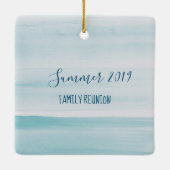 De buitenbanken gaven een gepersonaliseerd versier keramisch ornament (Achterkant)