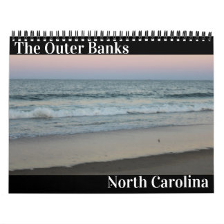 De buitenbanken in North Carolina Caledar Kalender