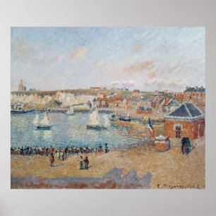 De buitenhaven van Dieppe, 1902 Poster