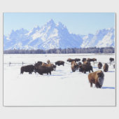 De buitenkant naar huis brengen. cadeaupapier (Vlak)