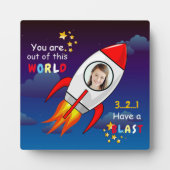 De buitenruimteschakelaar van de ruimtevaart is op fotoplaat (Voorkant)