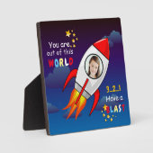 De buitenruimteschakelaar van de ruimtevaart is op fotoplaat (Voorkant)