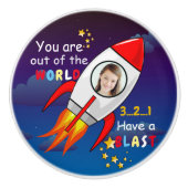 De buitenruimteschakelaar van de ruimtevaart is op keramische knop (Voorkant)