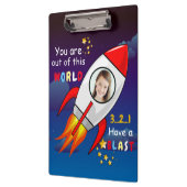 De buitenruimteschakelaar van de ruimtevaart is op klembord (Links)