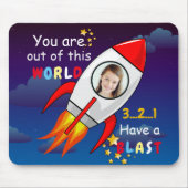 De buitenruimteschakelaar van de ruimtevaart is op muismat (Voorkant)