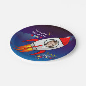 De buitenruimteschakelaar van de ruimtevaart is op papieren bordje (Gekanteld)