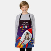 De buitenruimteschakelaar van de ruimtevaart is op schort (Gedragen)