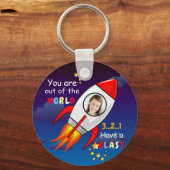 De buitenruimteschakelaar van de ruimtevaart is op sleutelhanger (Voorkant)