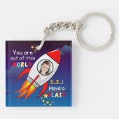 De buitenruimteschakelaar van de ruimtevaart is op sleutelhanger (Achterkant)