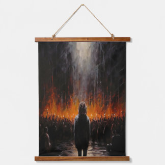 De buitenstaander: Abstracte kunst Hangend Wandkleed