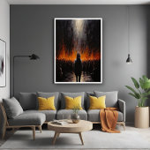 De buitenstaander: Abstracte kunst Perfect Poster
