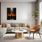 De buitenstaander: Abstracte kunst Perfect Poster