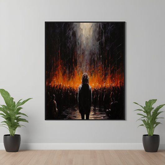 De buitenstaander: Abstracte kunst Poster