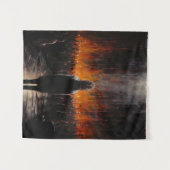 De buitenstaander: Abstracte kunst Wandkleed (Voorkant (horizontaal))