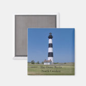 De buitenste Banken North Carolina Vuurtorenmagnee Magneet (Voorkant / Achterkant)