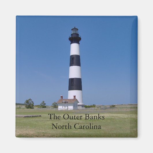 De buitenste Banken North Carolina Vuurtorenmagnee Magneet (Voorkant)