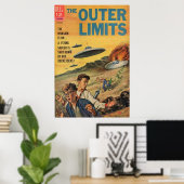 De buitenste begrenzingen 50s  komiek poster (Thuiskantoor)