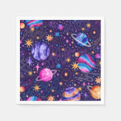 De buitenste ruimte van de Melkweg met planeten en Servet (Voorkant)