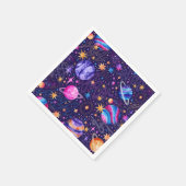 De buitenste ruimte van de Melkweg met planeten en Servet (Hoek)