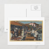 De buitenvismarkten op de visgronden briefkaart (Voorkant / Achterkant)