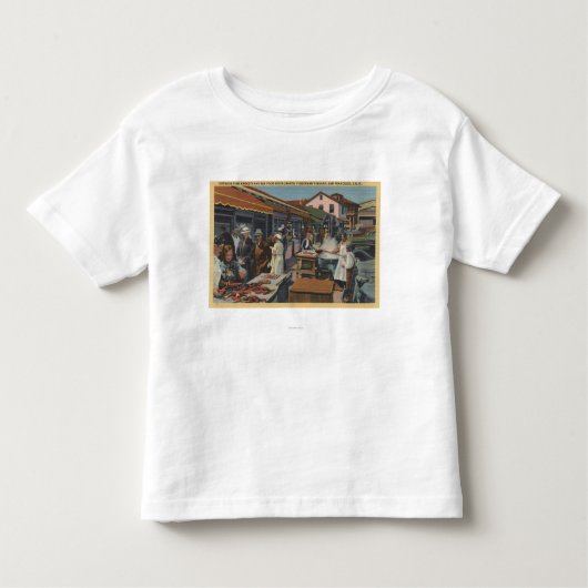 De buitenvismarkten op de visgronden kinder shirts (Voorkant)