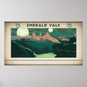 De buitenwereld Emerald Vale Poster (Voorkant)