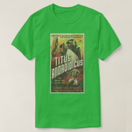 De buitenwereld Titus Androidicus Poster T-shirt (Design voorkant)