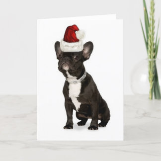 De Buldog van Dogs~Original Notecard~French van Feestdagen Kaart