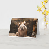 De buldog wordt goed Kaart (Gele Bloem)