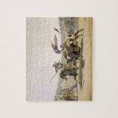 De bull die omhoog de lading volgt, 1865 (kleur ve legpuzzel (Verticaal)